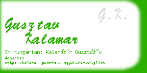 gusztav kalamar business card